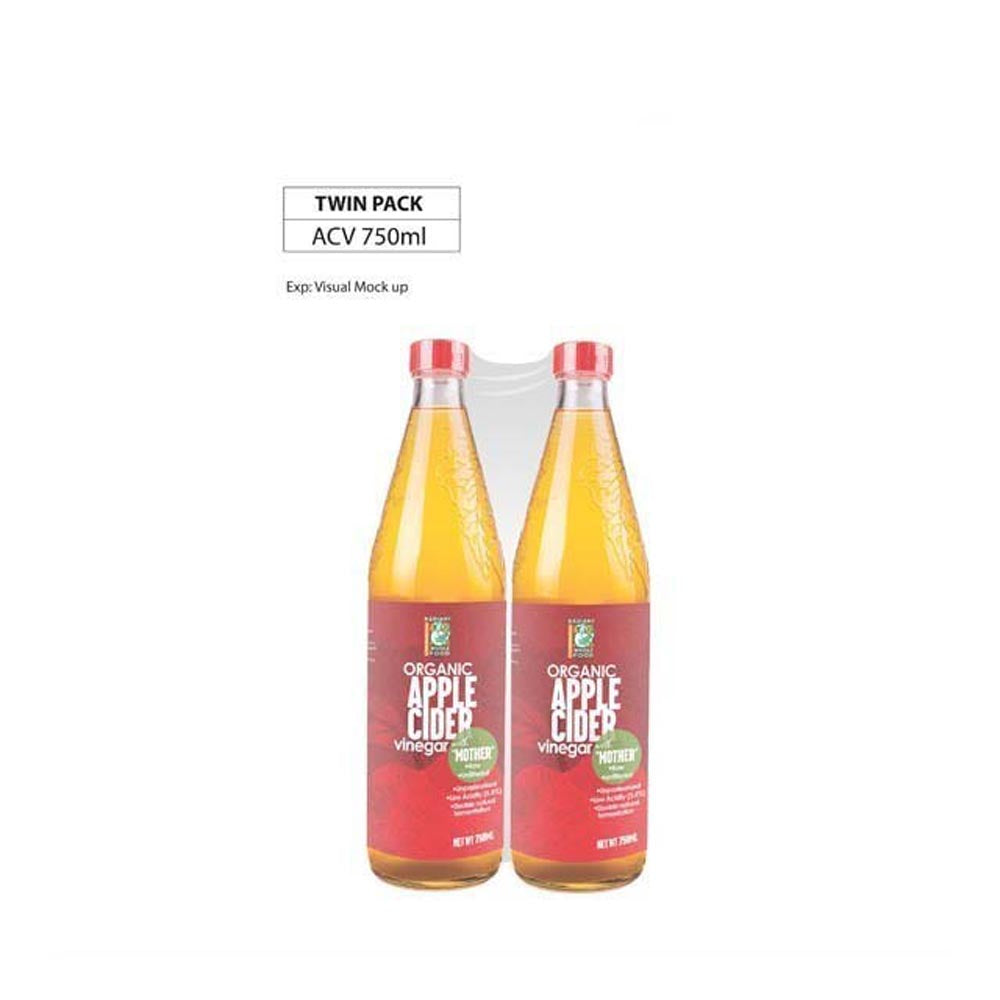 RADIANT ORG APPLE CIDER VINEGAR 750ML 2S