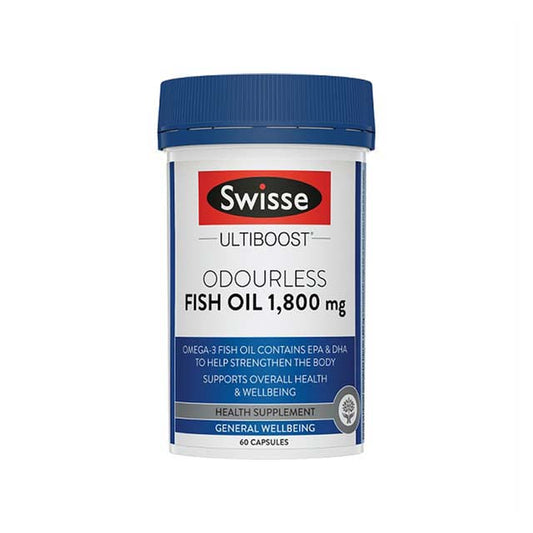 SWISSE ULTIBOOST ODOURLESS FISH OIL 1800MG 60S