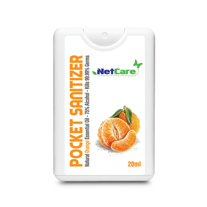 NETCARE ORANGE POCKET HAND SANITIZER SPRAY 20ML