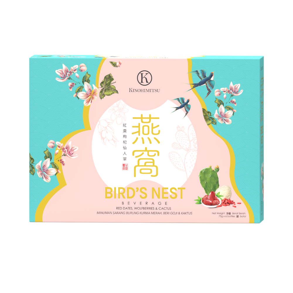 KINOHIMITSU BIRDNEST WITH RED DATES WOLFBERRIES & CACTUS 6S
