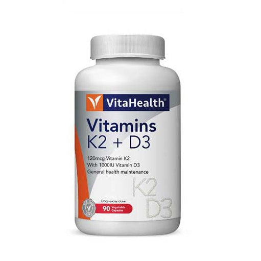 VITAHEALTH VITAMINS K2 + D3 90S
