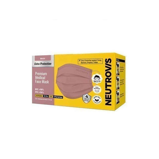 NEUTROVIS CH 4PLY MASK MERLOT 50S