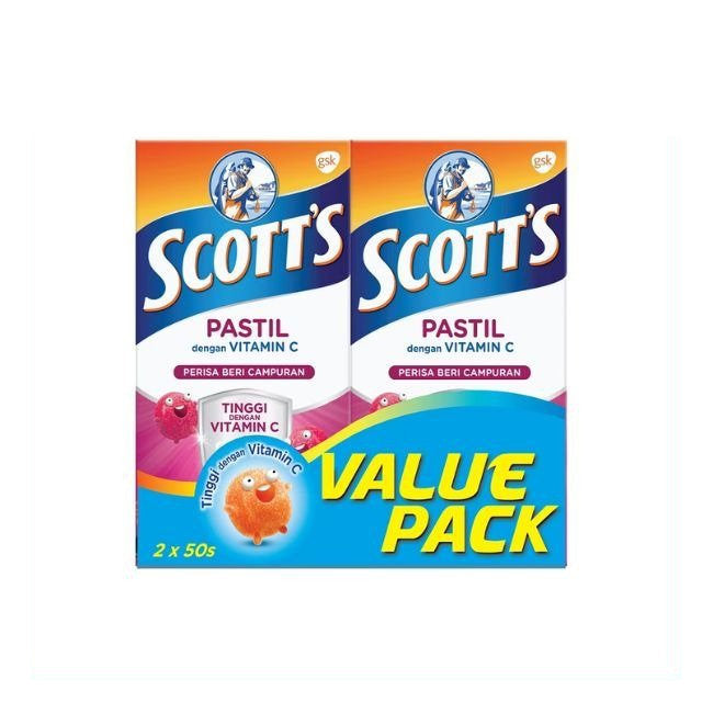 SCOTTS VITAMIN C MIX BERRIES PASTILLE 50SX2