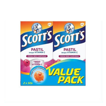 SCOTTS VITAMIN C MIX BERRIES PASTILLE 50SX2