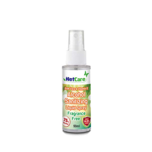 NETCARE ALCOHOL SANITIZING SPRAY FRAGRANCE FREE 50ML