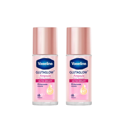 VASELINE GLUTAGLOW SERUM DEODORANT ROLL ON ULTRA BRIGHT 45ML 2S
