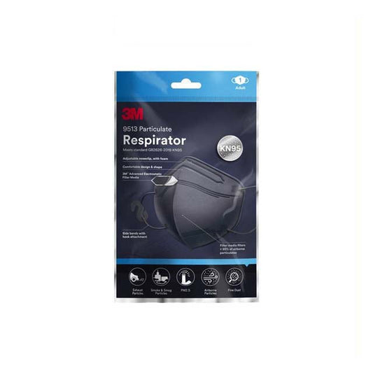 3M KN95 MASK BLACK 9513 1S