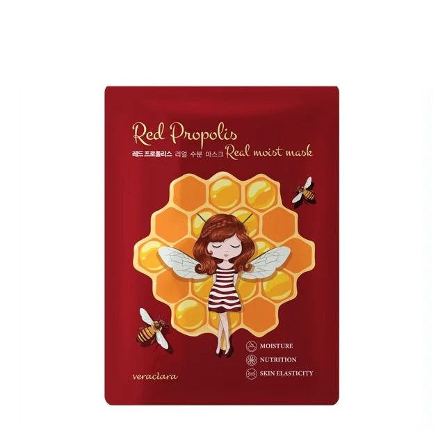 VERACLARA RED PROPOLIS REAL MOIST FACIAL MASK 1S