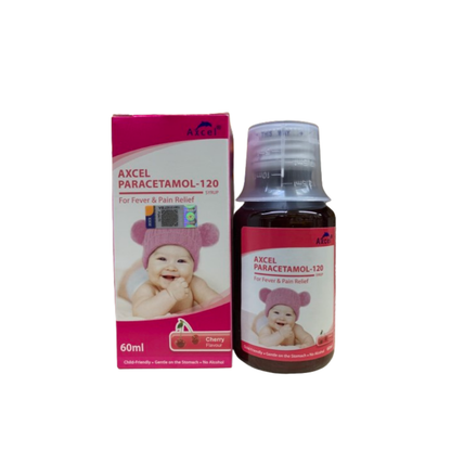 AXCEL PARACETAMOL 120MG CHERRY FLAVOURED 100ML
