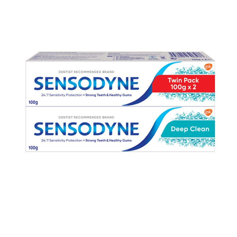 SENSODYNE DEEP CLEAN TOOTHPASTE 100G 2S