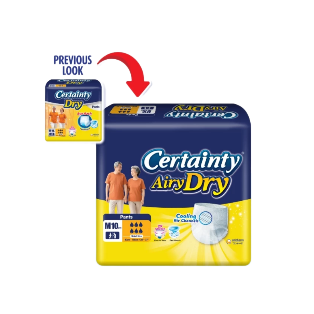 CERTAINTY DRY PANTS ADULT REGULAR M 65-90CM 10S