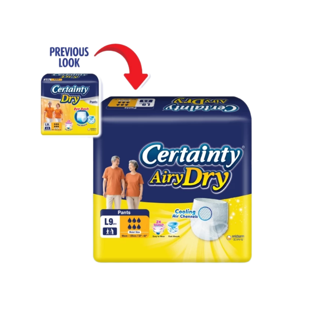 CERTAINTY DRY PANTS ADULT REGULAR L 80-105CM 9S