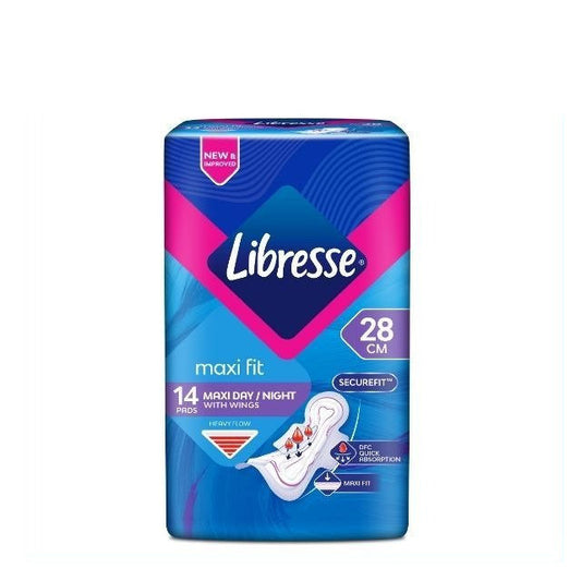 LIBRESSE MAXI FIT DAY & NIGHT 28CM WINGS 14S