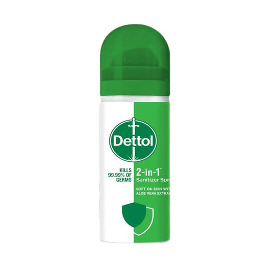 DETTOL 2-IN-1 SANITIZER SPRAY 50ML
