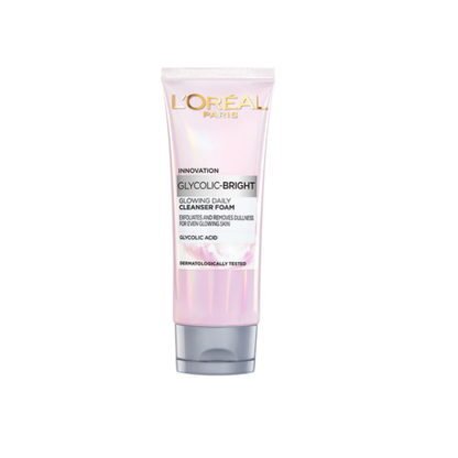 LOREAL GLYCOLIC-BRIGHT GLOWING DAILY CLEANSER FOAM 100ML