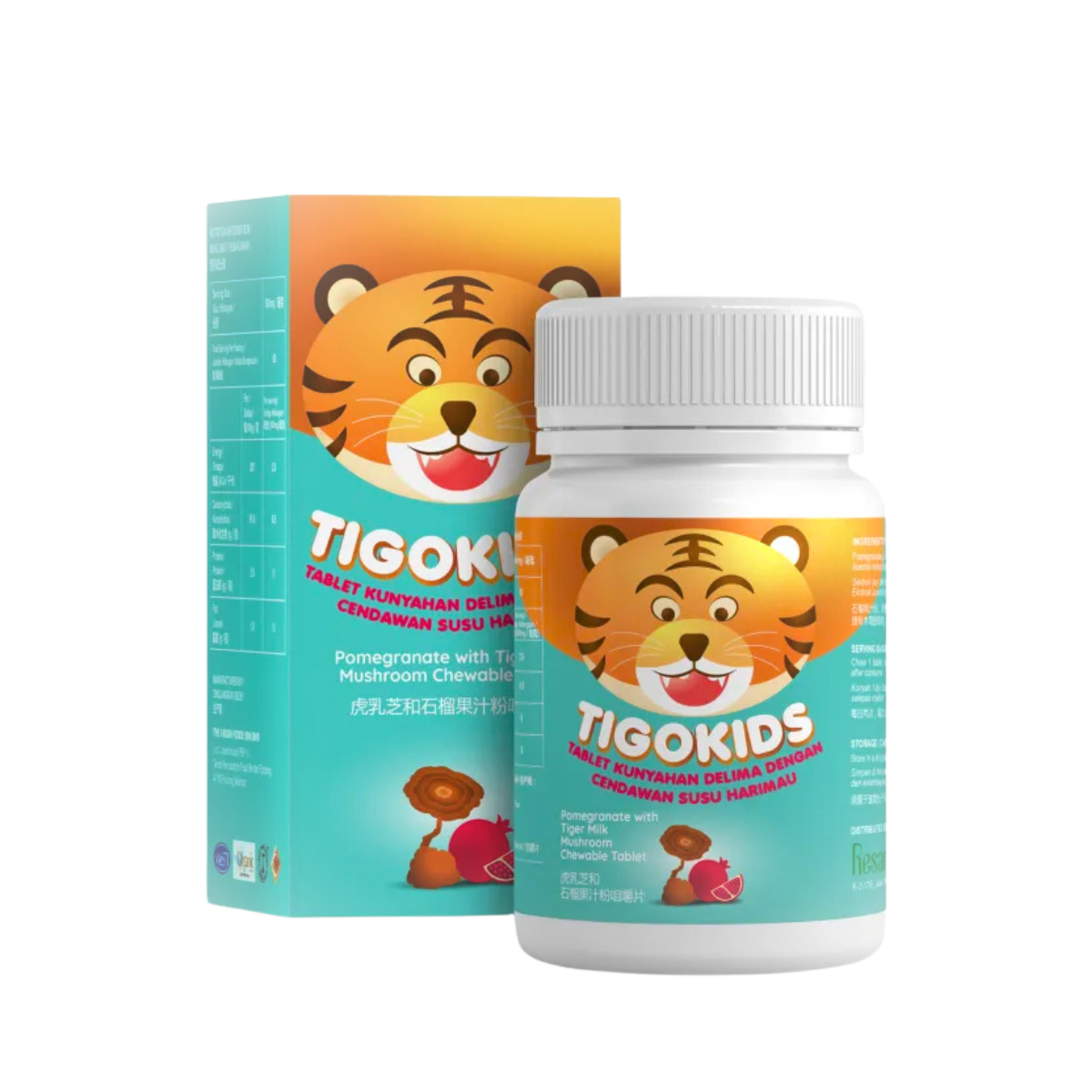 RESAN TIGOKIDS CHEWABLE TAB 60S