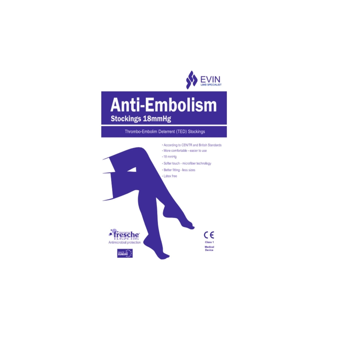 EVIN ANTI-EMBOLISM STOCKING THIGH HIGH M