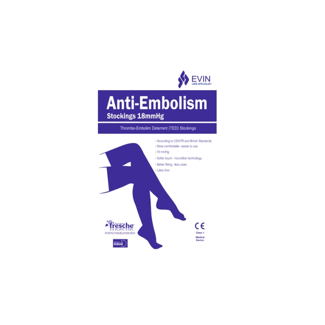 EVIN ANTI-EMBOLISM STOCKING THIGH HIGH S