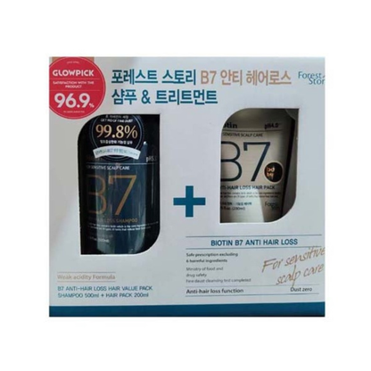 FOREST STORY BIOTIN B7 ANTI-HAIR LOSS SHAMPOO 500ML + HAIR PACK 200ML