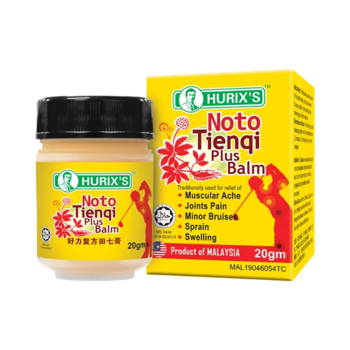 HURIXS NOTO TIENQI PLUS BALM 20G