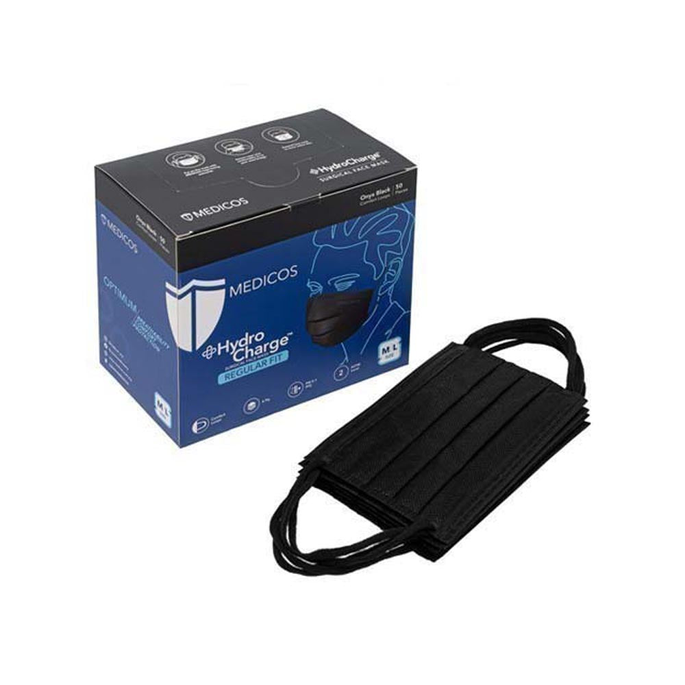 MEDICOS 4PLY HYDROCHARGE REGULAR FIT ONYX BLACK 50S