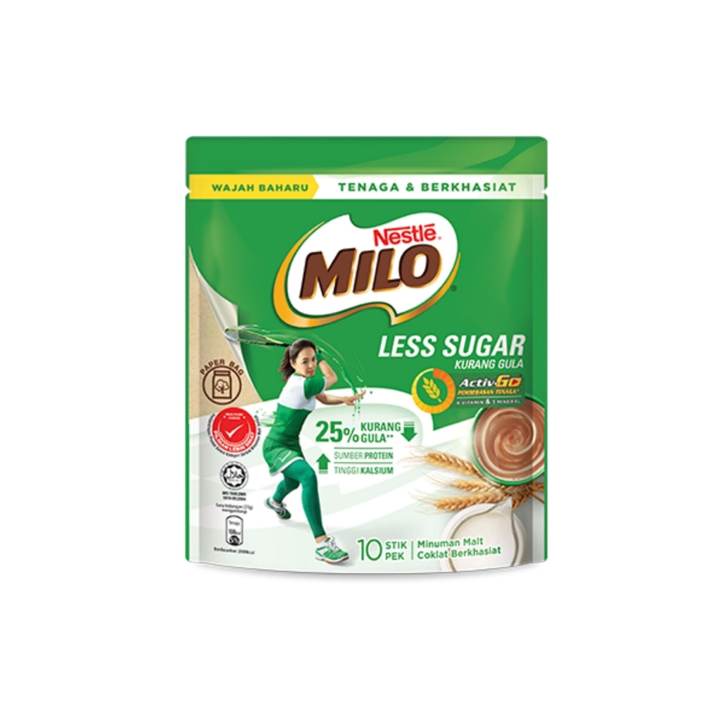 MILO ACTIV GO LESS SUGAR 10S