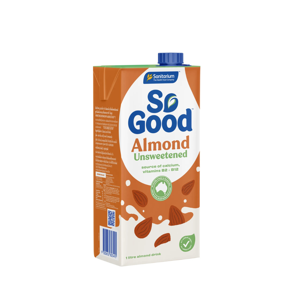 SO GOOD ALMOND MILK UNSWEETENED 1L