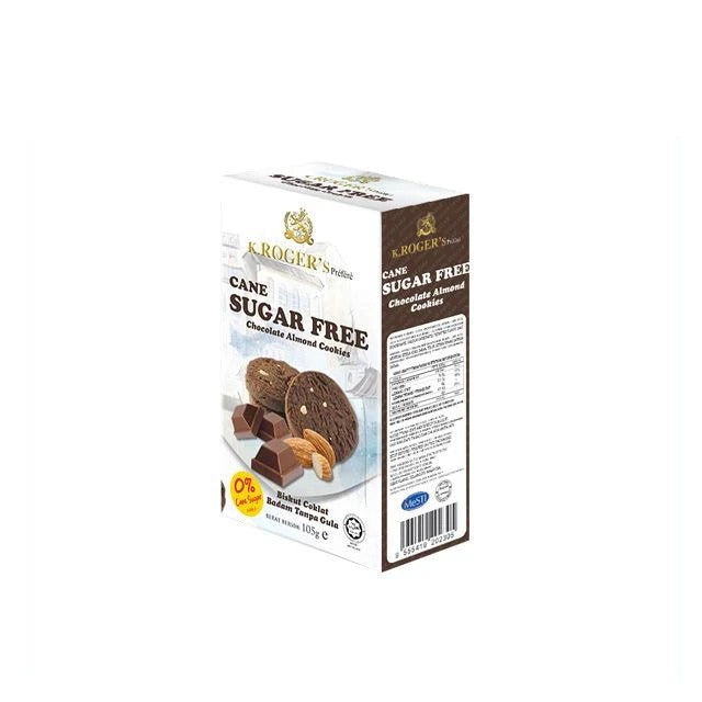 K. ROGERS SUGAR FREE CHOCOLATE ALMOND COOKIES 105G