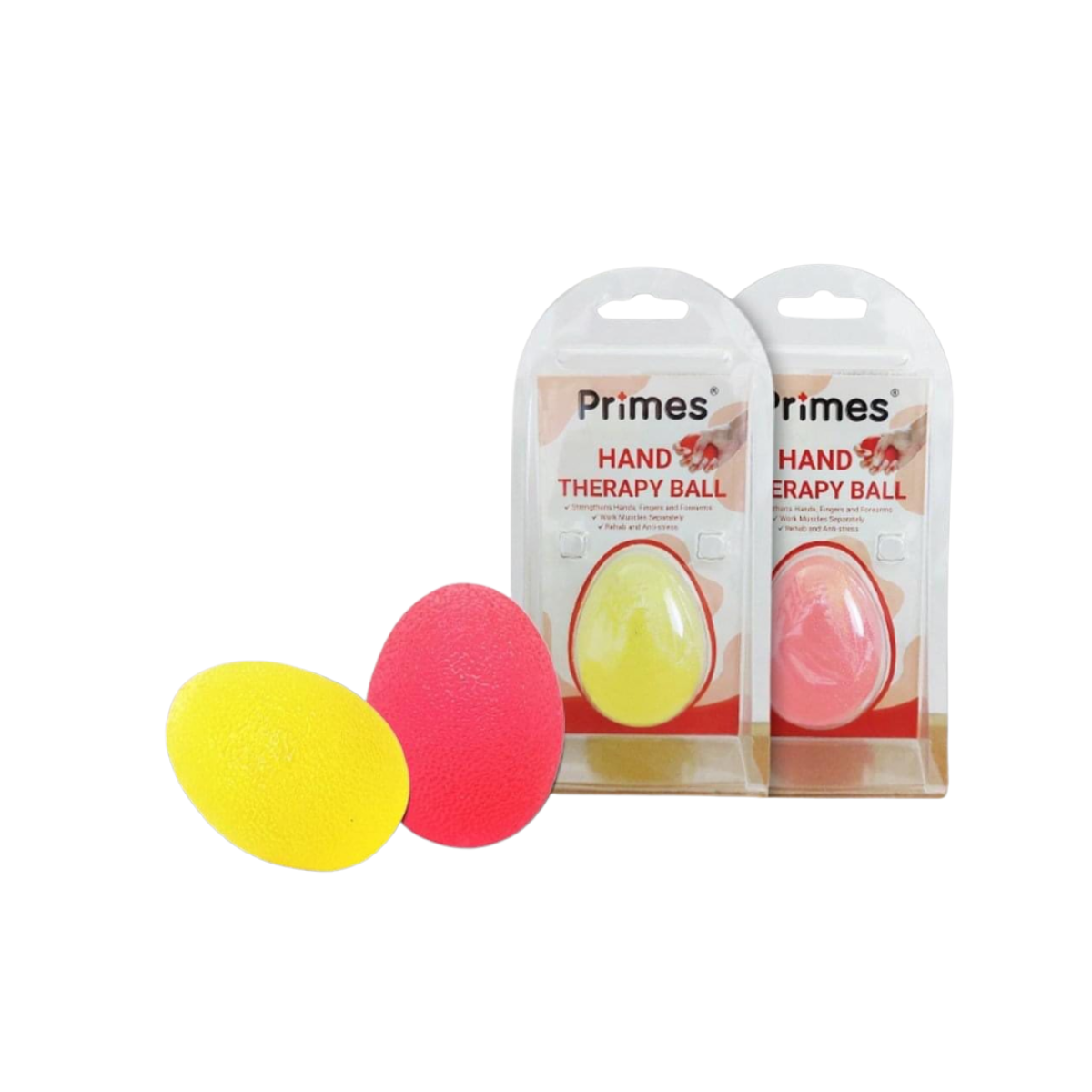 PRIMES HAND EXERCISE BALL SOFT YELLOW (CU30)