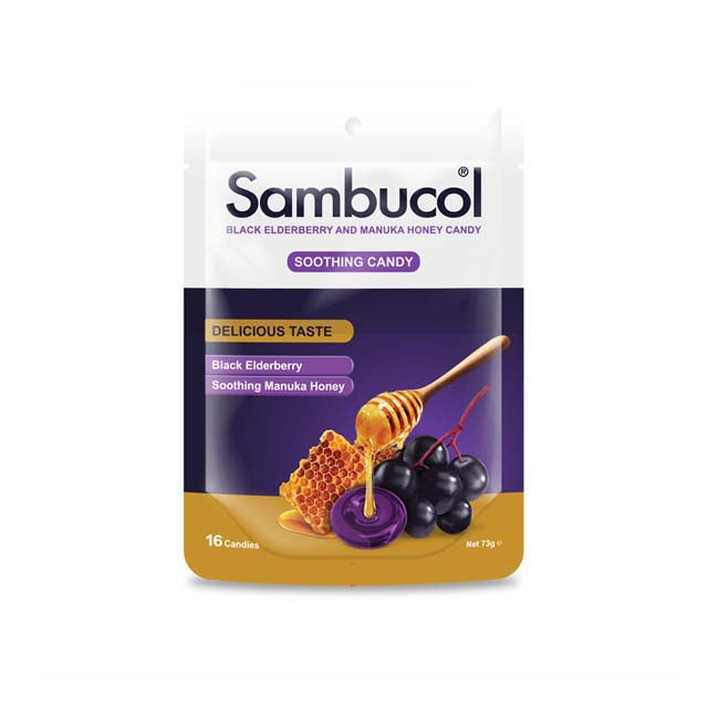 SAMBUCOL SOOTHING CANDY 16S