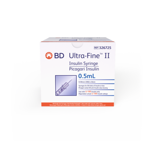 BD SYRINGE 0.5ML 8MM 30G 100S