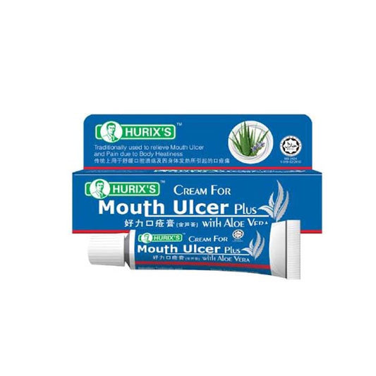 HURIXS CREAM FOR MOUTH ULCER PLUS WITH ALOE VERA 5G