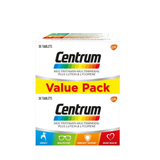 CENTRUM MULTIVITAMIN & MINERAL PLUS LUTEIN LYCO 2X30S