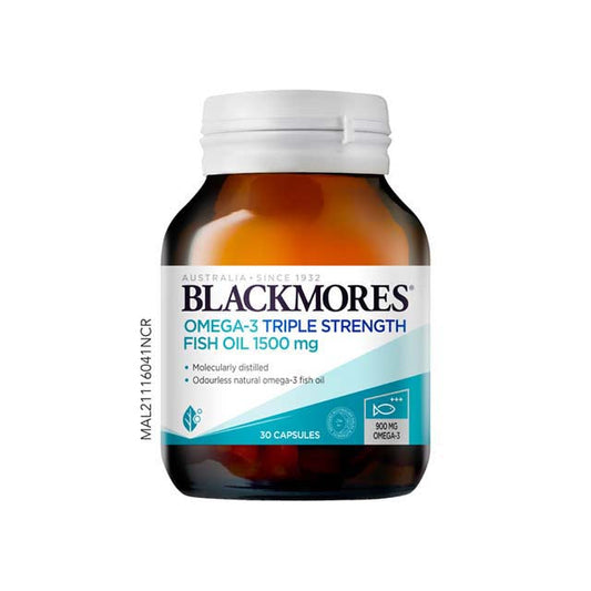 BLACKMORES OMEGA-3 TRIPLE STRENGTH FISH OIL 1500MG 30S