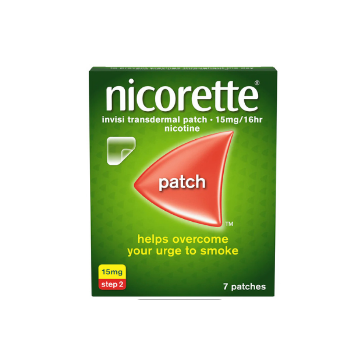 NICORETTE 15MG/16HR INVISI TRANSDERMAL PATCH (STEP 2) 7S