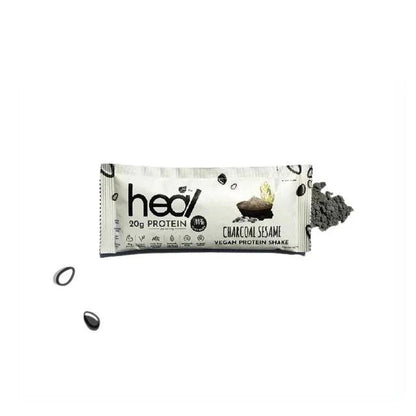 HEAL CHARCOAL SESAME VEGAN PROTEIN SHAKE SACHET 39G