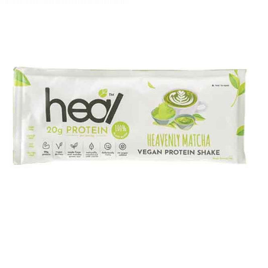 HEAL HEAVENLY MATCHA VEGAN PROTEIN SHAKE SACHET 33G