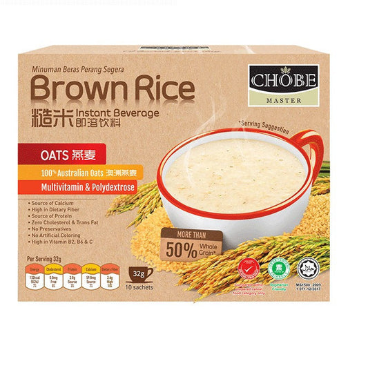 CHOBE MASTER BROWN RICE INSTANT BEVERAGE (OATS) 32G X 10S