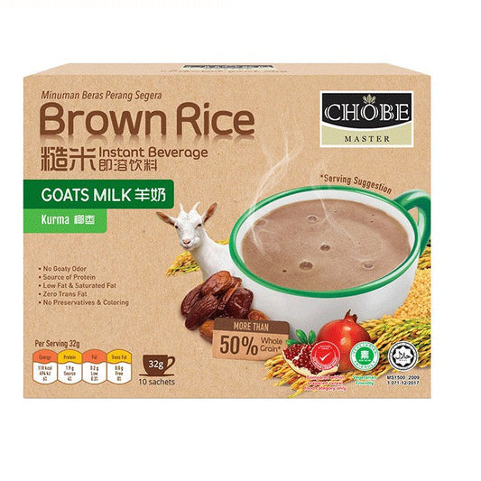 CHOBE MASTER BROWN RICE INSTANT BEVERAGE (GOAT MILK KURMA) 32G 10S