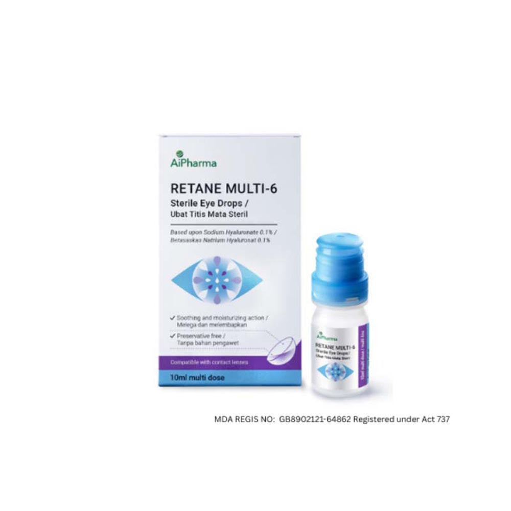 RETANE MULTI-6 STERILE EYE DROPS 10ML