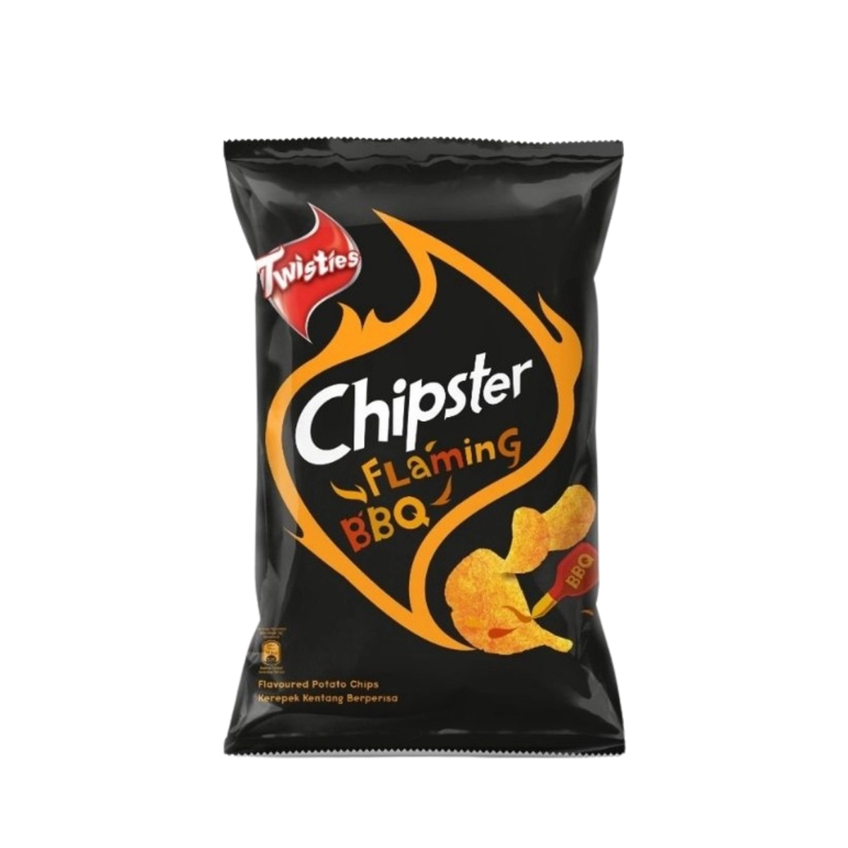 TWISTIES CHIPSTER FLAMING BBQ 130G