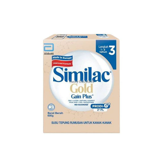 ABBOTT SIMILAC GAIN PLUS GOLD 2-FL 600G(STEP 3) (1-3Y) BIB