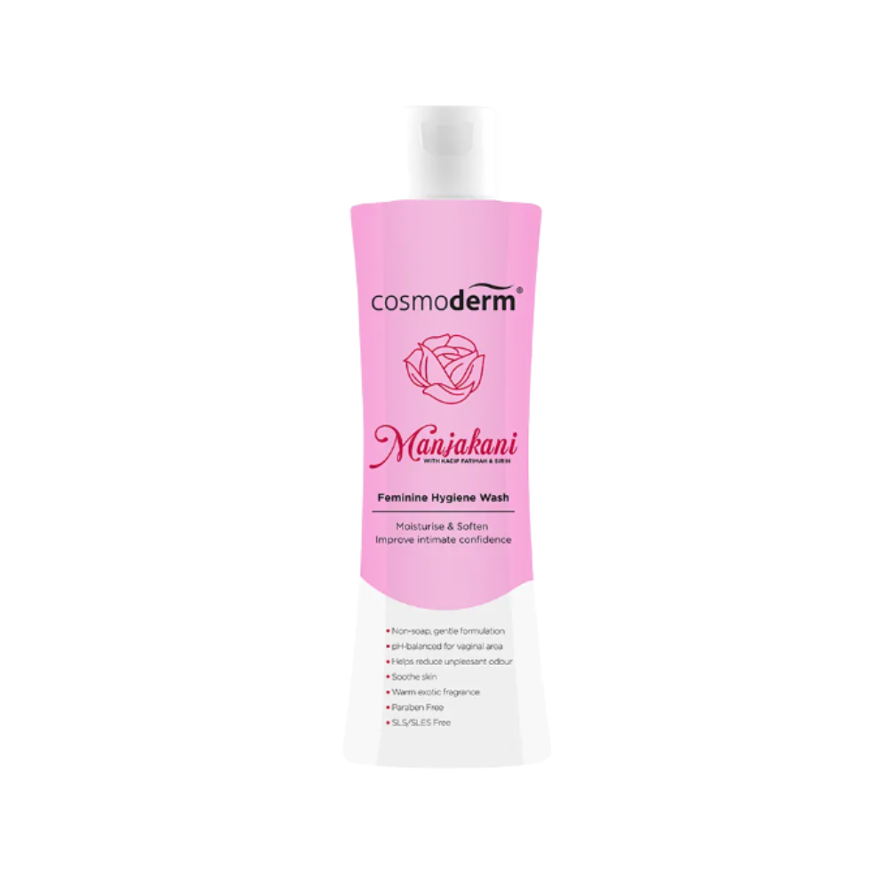 COSMODERM MANJAKANI FEMININE HYGIENE WASH 150ML