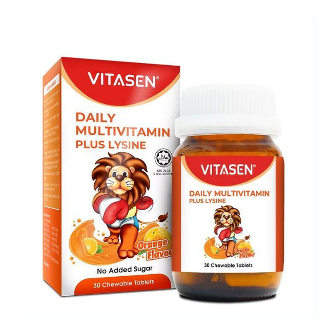 VITASEN DAILY MV + LYSINE ORANGE 30S