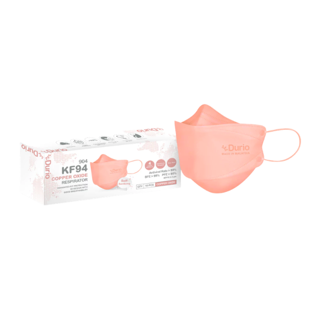 DURIO 904 KF94 RESPIRATOR 10S (COPPER OXIDE)