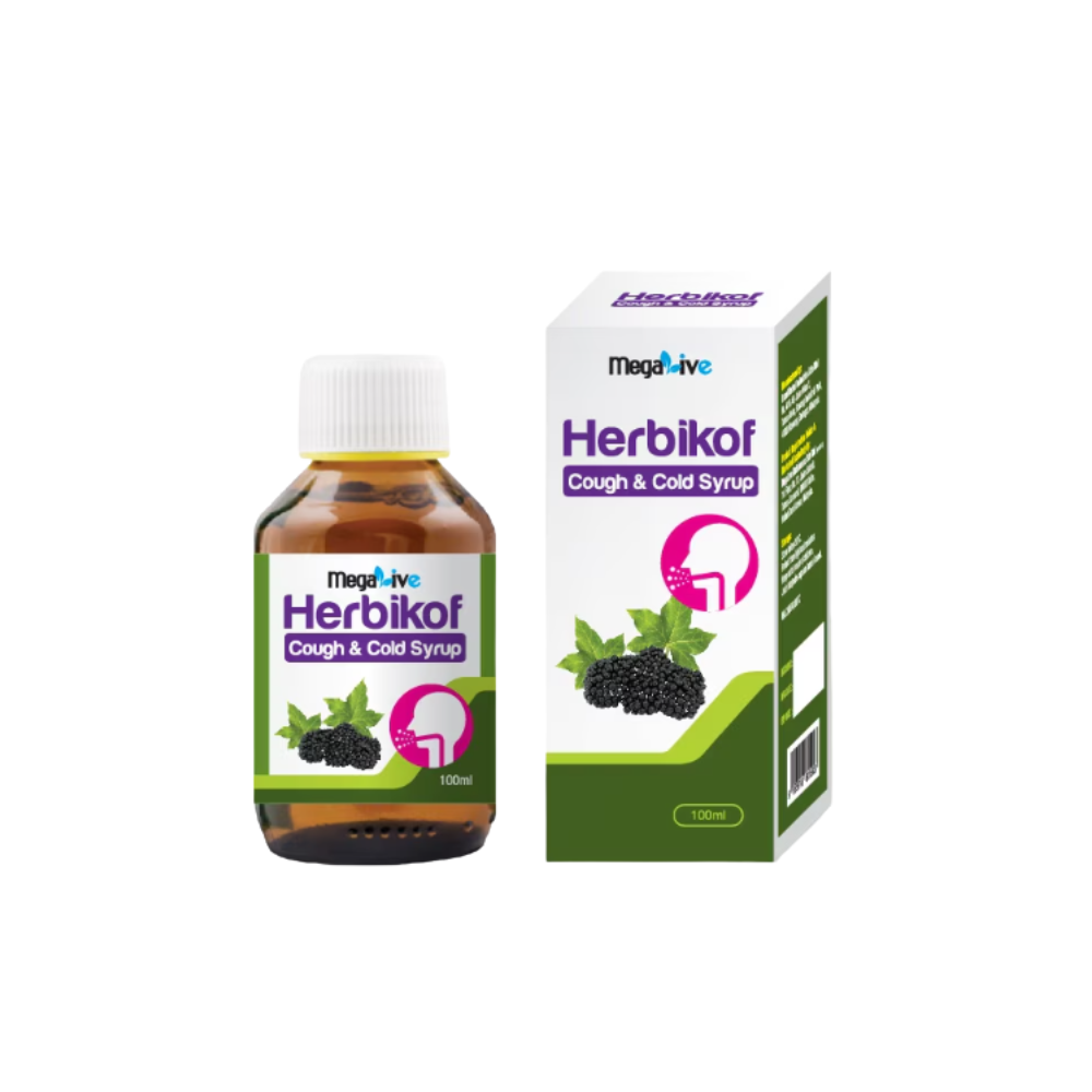 MEGALIVE HERBIKOF COUGH&COLD SYRUP 100ML