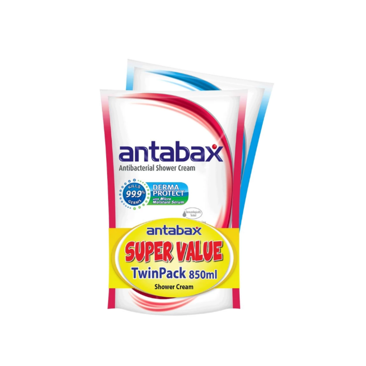 ANTABAX ANTIBACTERIAL SHOWER CREAM PROTECT + FRESH REFILL 850ML 2S