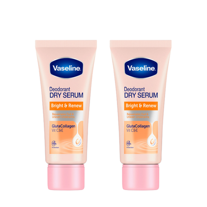 VASELINE DEODORANT DRY SERUM BRIGHT & RENEW 50ML 2S