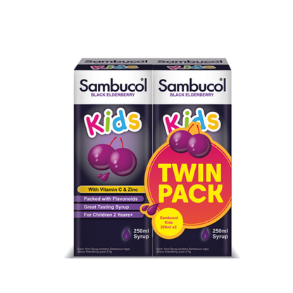 SAMBUCOL KIDS BLK ELDERBERRY 250ML 2S