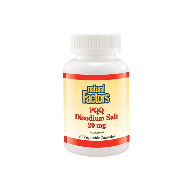NATURAL FACTORS PQQ DISODIUM SALT 20MG VEG CAP 30S